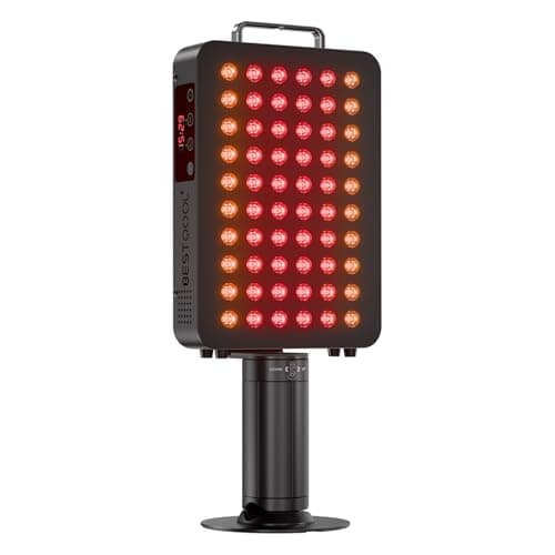 BestQool Red Light Therapy Panel, 6 Wavelengths Infrared Light Therapy with Stand, FSA-HSA Elite Grade 60 LED Dual Chip Red Light Therapy for Body, Face, Infrared and Red Light Lamp, 140W - Image 1