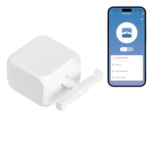 ORYZIC Fingerbot Switch – Bluetooth & Rechargeable Smart Light Switch Pusher for Rocker Switches, App Timer & Schedule Control, Alexa & Google Home Compatible