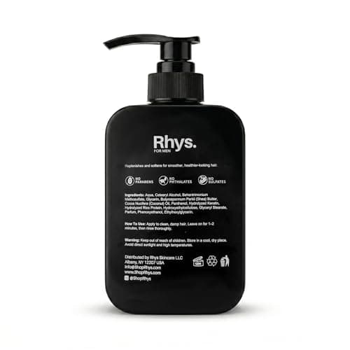 Rhys Men’s Moisturizing Sandalwood Conditioner – Hydrating Conditioner for Dry & Damaged Hair – Sulfate Free, Paraben Free – 16.9 fl oz - Thumbnail 3
