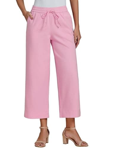 luvamia Colored Jeans for Women Womens Pink Jeans Wide Legged Pants for Women Pink-a-Boo X-Large Fits Size 16 / Size 18 - Image 1