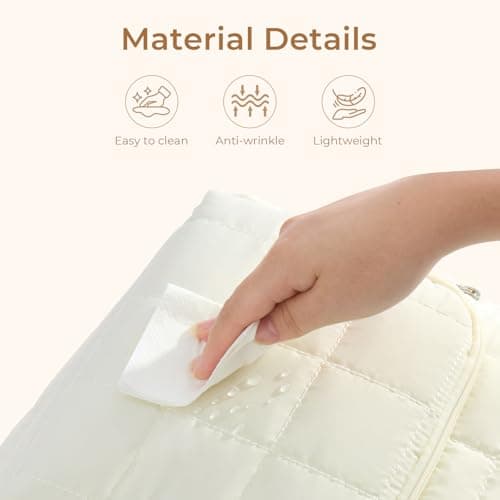 CLUCI Wrinkle-Resistant Laptop Backpack for Women, 17.3 Inch Anti Theft Travel Backpack, Puffer Quilted Work Backpack, Water Resistant College Bookbag with RFID - Thumbnail 3