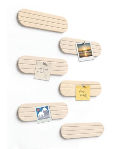 6 Pcs 15.7x3.9 Felt Board, Self-Adhesive and Removable Nano Tap Wall Decor, 0.35" Thick Freely Combinable Felt Bulletin Board for Bedroom Living Room Office Classroom Flower Shop (Camel)
