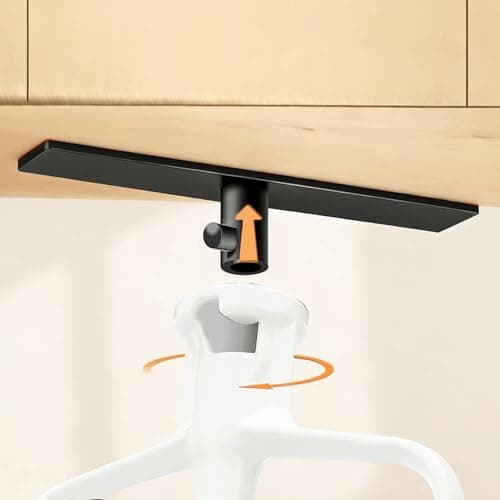 Mixer Attachment Holder for Kitchen Aid Accessories and Attachments - 4 Pack Storage Organizer Fits for KitchenAid Dough Hook Paddle Whisk Attachment Hanging Hanger (Plastic Black) - Thumbnail 5