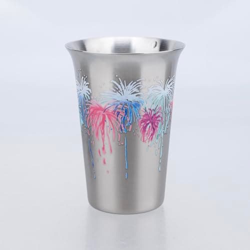TJ Stainless Steel Metal Cups, Color Changing Stainless Steel Drinking Cups, Reusable Party Cup, Set of 1, 5 oz - Image 1