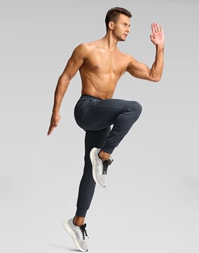 Pudolla Mens Jogger Pants Mens Sweatpants with Pockets Workout Pants for Men Athletic Pants Men Runing Pants(Dark Grey S) - Thumbnail 6