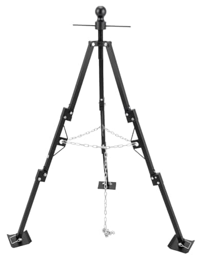 RVSNAIL Tripod Stabilizer Jack for 5th Wheel Trailer RV, 5000lb Load Capacity, Adjustable Height from 35" to 57", Foldable Gooseneck Hitch Stabilizer - Image 1