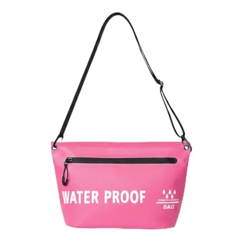 UOEPOWA Splash-Resistant Travel Toiletry Bag, Lightweight Organizer Pouch with Shoulder Strap, Portable Storage Bag for Beach