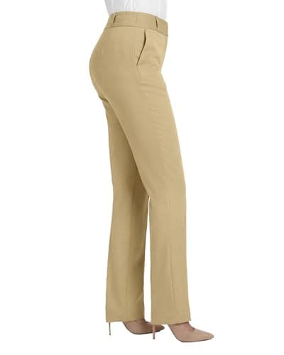 Stelle Women's Dress Pants Stretchy Bootcut Stretch Work Business Casual Office with Pockets Dune Medium - Thumbnail 4