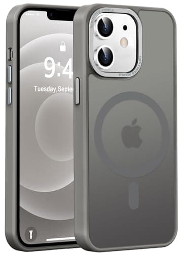 Newfuture Designed for iPhone 12 Case/iPhone 12 Pro Case with Magnetic [13 FT Military Drop Protection] [Compatible with Magsafe] Translucent Shockproof with Anti-Fingerprint Phone Case, Titanium Gray - Image 1