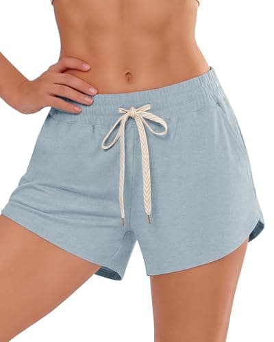 iceROSE Sweat Shorts for Women, Athletic Running Workout Drawstring Casual Lounge Loose Summer Shorts with Pockets - Image 1
