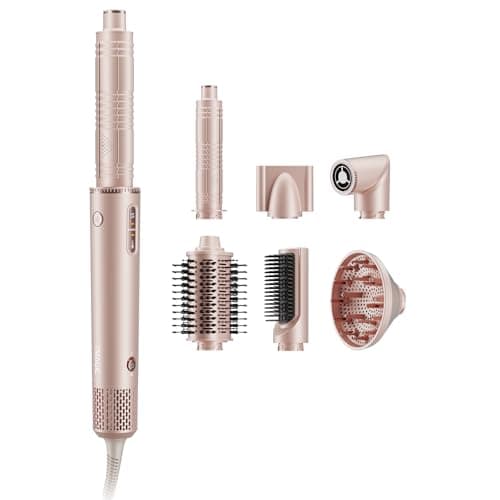 7MAGIC 7 in 1 Hair Styler & Hair Dryer Brush, 110,000 RPM High-Speed Blow Dryer with Negative Ions for Frizz-Free Styling Fast Drying Curling Volumizing Straightening, Hot Air Styler with Travel Case