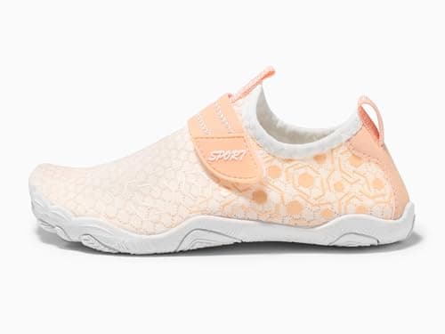 Coutgo Girls Water Shoes Slip On Hiking Outdoor Aqua Shoes Quick Dry Lightweight Beach Swim Sports Shoes - Thumbnail 4