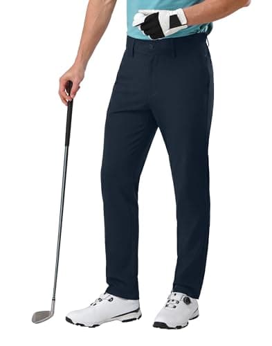 Pioneer Camp Mens Golf Pants Mens Dress Pants Wrinkle Free 5 Pockets Stretch Quick Dry Casual Work Travel Slack Comfy Trousers - Image 1