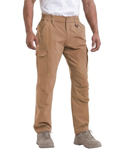 NATUVENIX Tactical Pants for Men, Ripstop Lightweight Cargo Work Pants for Men Water Resistant Mens Hiking Pants Outdoor - Image 1