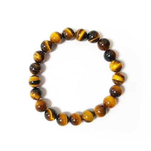 FUDIDU Gold Tiger Eye Bracelets for Courage & Protection|Approximately 7 Inch Adjustable, 1/2 Inch Bead Healing Stone Bracelet for Women Men | Friendship Couples Bracelets, Matching Bracelets 12MM - Image 1