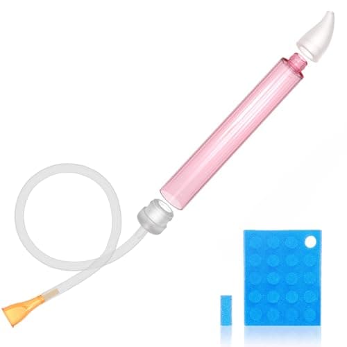 Baby Nasal Aspirator with 24 Filters & Soft Silicone Tip - Sealed Design for Newborns, Infants, Toddlers - BPA-Free, Hand Washable - Safe & Hygiene Nasal Sucker - Image 1