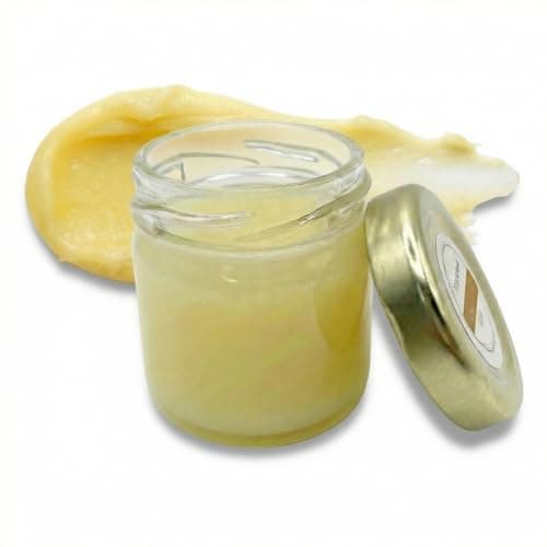 Travel Size Toiletries, Sandalwood Natural Lotion, Body Moisturizer, Face Cream, No Petroleum Organic Castor & Jojoba Oil Aftershave Balm Beard Oil Diaper Rash Cream Tattoo Aftercare | Glass 1 oz - Image 1