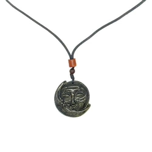 FUDIDU Sun Moon Golden Obsidian Pendant Necklace, 16-25 Inch Adjustable Cord Chain, Yin Yang Crystal for Meditation, Energy Booster Jewelry for Women Men, Trendy Layered Necklaces for Couple Jewelry - Image 1