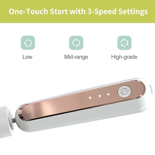 HOERCAAL Electric Makeup Brush Cleaner and Dryer, Portable Automatic Brush Cleaner with 3 Power Levels, Fast Motor Speed, 5 Rubber Collars, Rechargeable Quick Clean & Dry for Makeup Brushes - Thumbnail 4