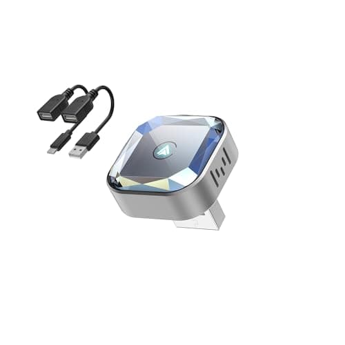 Wireless CarPlay Adapter for Apple iPhone & Android Auto Dongle Plug and Play 2-in-1 Wireless Dongle Bluetooth 5.4 Car Play Adapter Mini Sized & Fast Connection - Thumbnail 2