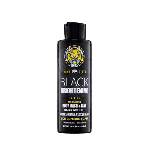 WEICA Black Car Shampoo - Deep Gloss Enhancer for Dark Vehicles, pH Safe for PPF/Ceramic Coated Surfaces, 16.9 fl oz