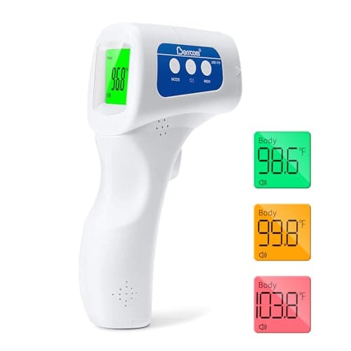 Berrcom Digital Non Contact Infrared Forehead Thermometer Contactless Thermometer 3 in 1 for Kids Infant Adult Fever Check Thermometer Temperature Gun for Baby - Image 1