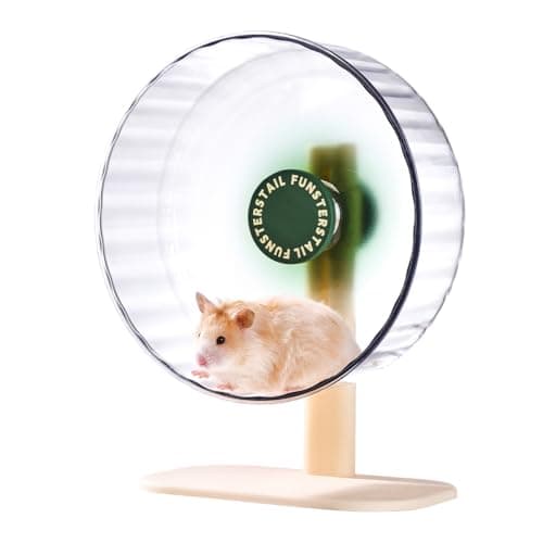 FunstersTail Super Silent Hamster Wheel 10.4 Inch, Magnetic Large Rat Wheel for Chinchilla, Gerbil, Guinea Pig, Cat, Mouse, Sugar Glider and Dwarf, Syrian Hamster Accessories (Avocado Green) - Image 1