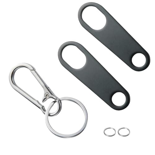 CTZSR Motorcycle Bell Guardian Angel Accessories - Weather-resistant Hangers With Keychain Clip And Key Rings, Fits for Any Motorcycle Bicycle Car Backpack pets` collars or leashes | Black Hangers - Image 1