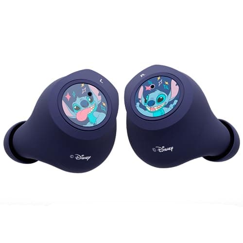 Disney Lilo and Stitch Bluetooth Earbuds w/Charging Case- Wireless Headphones w/Built-in Mic+ Up to 30 Hrs Playtime- Lilo and Stitch Gifts for Girls,Boys,Women,Men,All Fans of Lilo and Stitch Stuff - Thumbnail 2