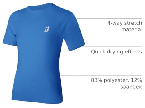 Roadbox Compression Shirt Short Sleeve - Boys Girls Youth Kids Compression Undershirt Athletic Sports T-Shirt for Football Baseball Basketball - Thumbnail 4