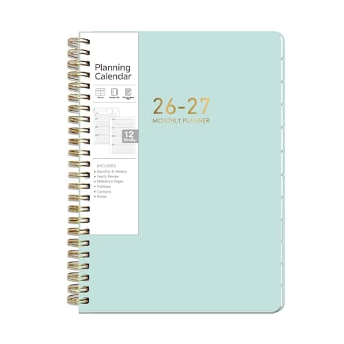 Planner 2026-2027, Monthly and Weekly Academic Planner July 2026 - June 2027, Flexible Teacher Student Planning Agenda book with Tabs, Perfect for School Office Supplies, 5.7" x 8.3", Premium Paper