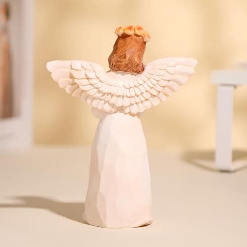 Kohehe Sympathy Gifts for Loss of Loved One, 5.12" Cardinal Angel Figurine,Sympathy Gift for Loss of Mom Baby,Bereavement Memorial Gifts for Lover and Friend - Thumbnail 3