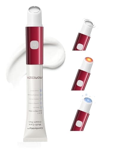 Momcozy ComfortNip™ 3-in-1 Heat Cool and Vibe Nipple Cream Pen Touch-Free 316 Steel Head Botanical Breastfeeding Cream Rechargeable Portable Postpartum Gift for Sore Nipple & Relief Clogged Ducts