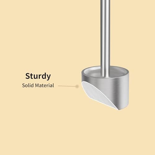 YUMORE Toothbrush Holder Stand Stainless Steel Tooth Brush Holder Bathroom Countertop Organizer Storage (Brushed Nickel) - Thumbnail 3