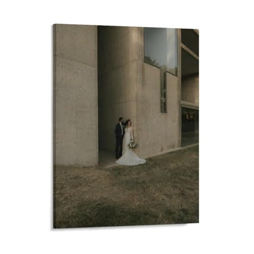 Sunook Custom Canvas Prints Personalized Photo Wall Art Decor, 12-Color HD 300 DPI Printing, Solid Pine Wood Frame, Waterproof Canvas, Ready to Hang Gift for Wedding Family Pet Memorial 24 * 36inch - Image 1