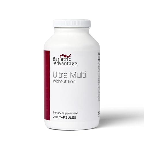 Bariatric Advantage Ultra Multi Without Iron - High Potency Multivitamin - for Bariatric Surgery Patients - Bariatric Multivitamin Capsule - with Calcium, Vitamin C & More - 270 Capsules - Image 1