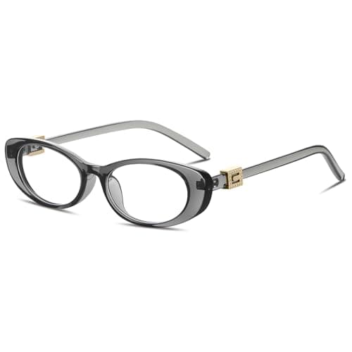 YMRFW Oval Blue Light Blocking Glasses for Women Retro 90s Glasses Computer TV Eyeglasses Anti Eyestrain - Image 1