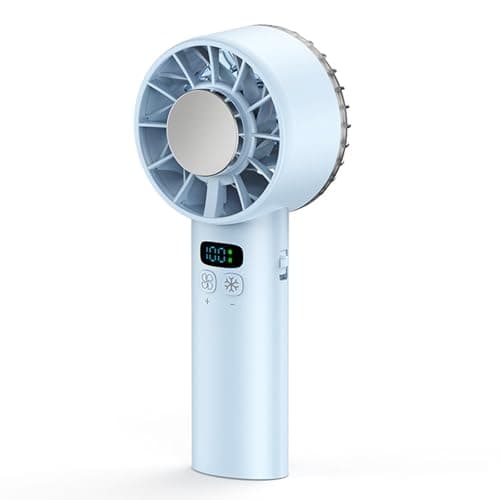 Viraagyiyou Portable Fan Handheld Travel Essentials - Cooling Face Fans Desk Small Fan, 12 Hours Personal Fans Rechargeable Camping Beach Vacation Concerts Summer Essentials for Women Kids Girl Gifts