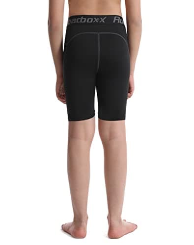 Roadbox Youth Boys Compression Shorts - Spandex Athletic Performance Underwear, Kids Running Base Layer for Football Baseball - Thumbnail 3