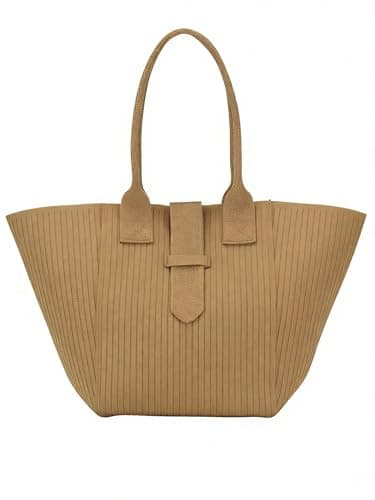 Tote Bag for Women, Shoulder Purse, Hobo Handbags for Beach, Travel, Everyday, Womens Small Khaki Cute Lightweigh Tote with Wallet - Image 1