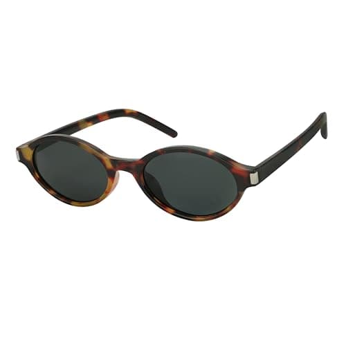 JOOX Retro Oval Sunglasses for Women Vintage Small Narrow 90s Y2K Trendy Designer Sun Glasses - Image 1