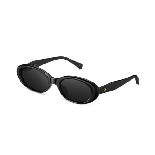 LOHO Acetate Cat Eye Sunglasses for Women, Retro Oval Cat eye Sunglasses for Women, 90s Y2K Vintage Small Frame Sun Glasses with HD UV400 Protection Lenses for Daily Wear for Outdoor for Driving - Image 1