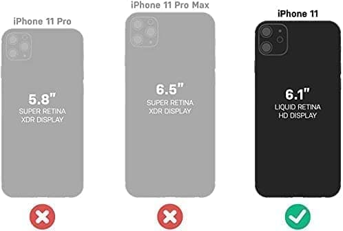 LOQUPE Designed for iPhone 11 Case, Heavy-Duty Tough Rugged Lightweight Slim Shockproof Protective Case for iPhone 11 6.1 Inch,Women Girls,Cute Oil Painting Heart - Thumbnail 2