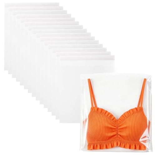 zzwjhpak Self Sealing Cellophane Bags, 120 Count 9x12 Inches - Resealable Thick Clear Poly Bags for Underwear, Socks, Drawer Organization, Retail Packaging & Business Storage - Image 1