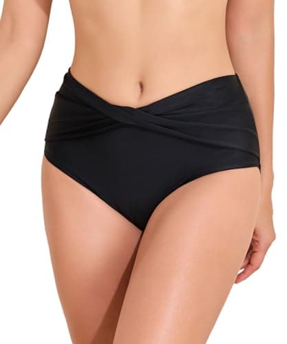 beautyin Womens Bikini Swimsuit Bottoms Moderate Tummy Contol Swimwear Moderate - Image 1