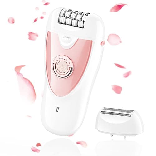 Epilator for Women,2 in 1 Hair Removal for Women Face,Rechargeable Hair Remover Device Smooth Glide Epilator for Bikini, Face, Arm, Legs, Armpits(Pink2026) - Image 1