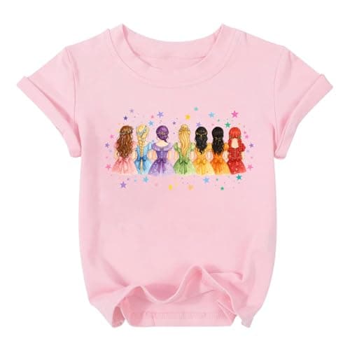 Magical Girl Shirt Cute Snacks Graphic Tee Toddler Kids Girls Holiday Short Sleeve Outfits Tops 3-10 Years - Image 1