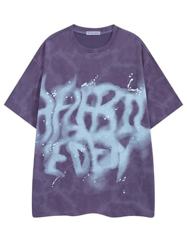 Aelfric Eden Mens Graphic Tee Shirts Oversized Baggy Loose Cotton T-Shirt Streetwear Casual Summer Y2k Shirt Khaki - Image 1