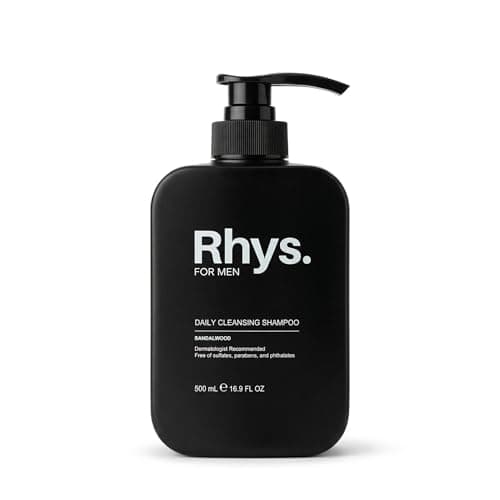 Rhys Men’s Sandalwood Shampoo – Hydrating Shampoo for Dry & Damaged Hair – Sulfate Free, Paraben Free – 16.9 fl oz - Image 1
