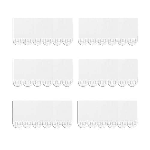 132 Pack Small Replacement Adhesive Strips Refill, Poster Strips, Damage-Free Hanging Strips for Wall Hooks, No Tools Removable Sticky Strips for Home, Office, and Dorm Decor, White Adhesive - Image 1